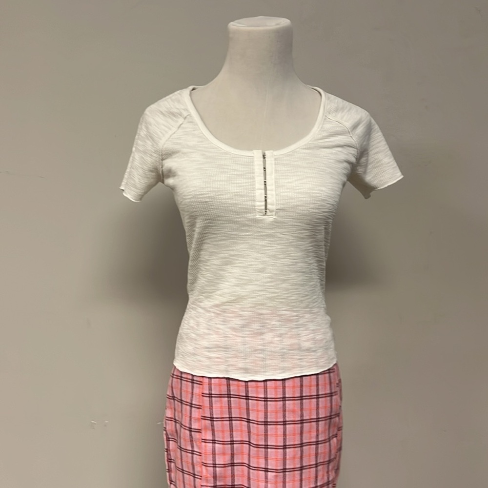 White Fitted Crop Top